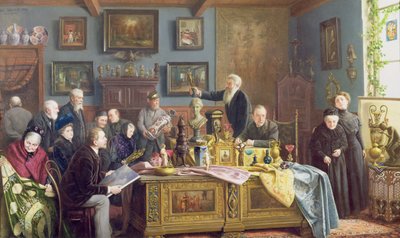 De veiling, 1910 door Carl Johann Spielter